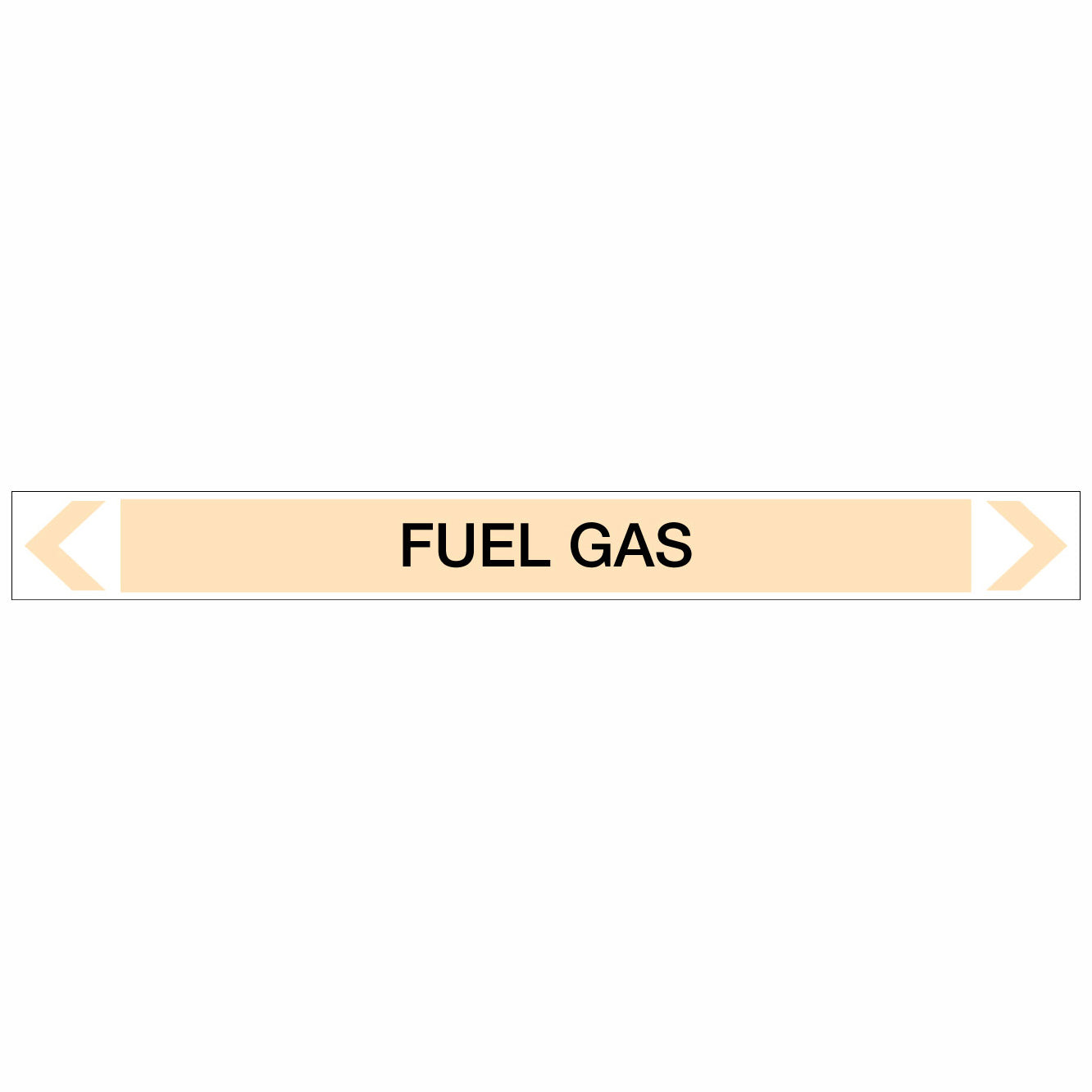 Gases - Fuel Gas - Pipe Marker Sticker