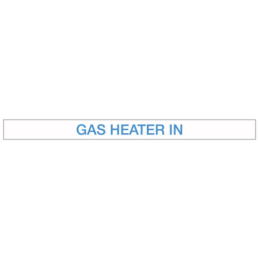 Pool/Spa - GAS Heater In - Pipe Marker Sticker