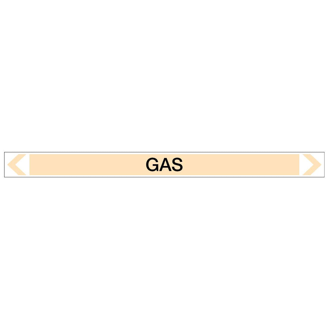 Gases - Gas - Pipe Marker Sticker