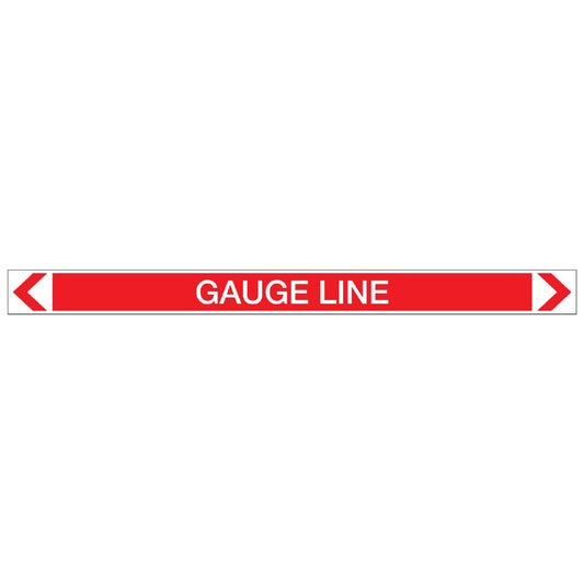 Fire Protection - Gauge Line - Pipe Marker Sticker