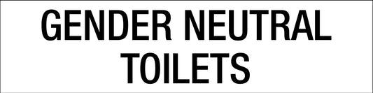 Gender Neutral Toilets - Statutory Sign