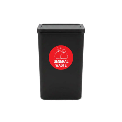 General Waste Circle Bin Sticker