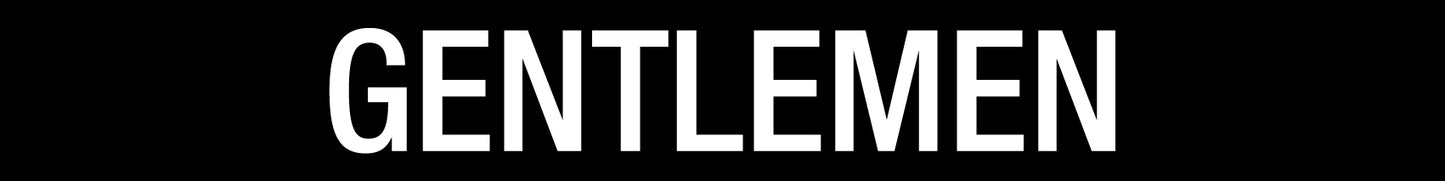 Gentlemen - Statutory Sign