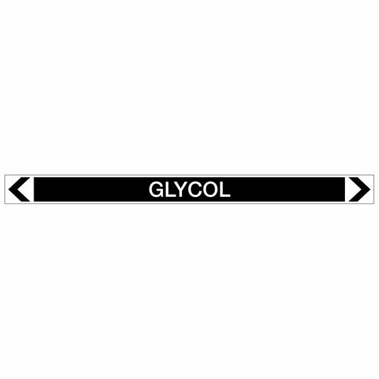 Miscellaneous - Glycol - Pipe Marker Sticker