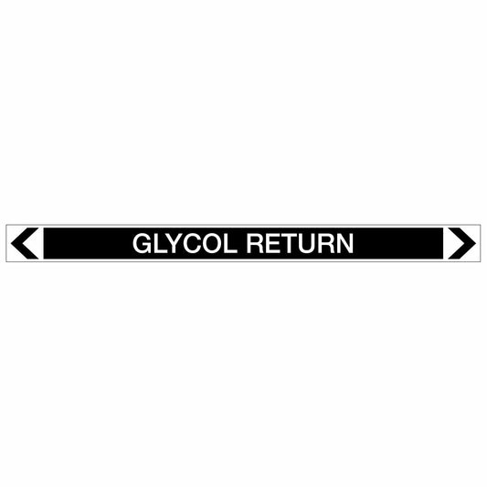 Miscellaneous - Glycol Return - Pipe Marker Sticker