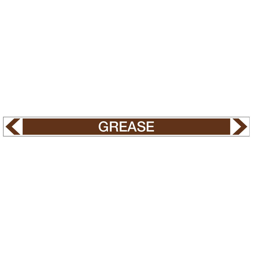 Oils - Grease - Pipe Marker Sticker – New Signs
