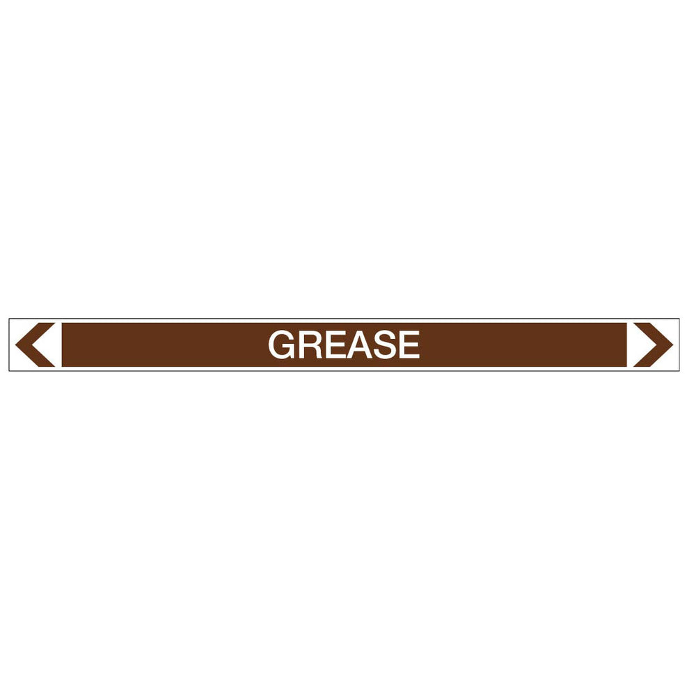 Oils - Grease - Pipe Marker Sticker – New Signs
