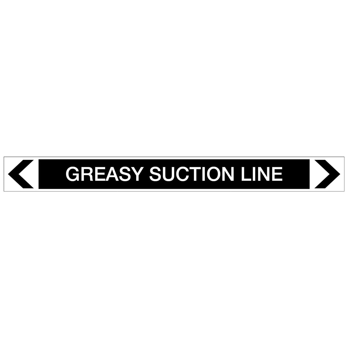 Miscellaneous - Greasy Suction Line - Pipe Marker Sticker