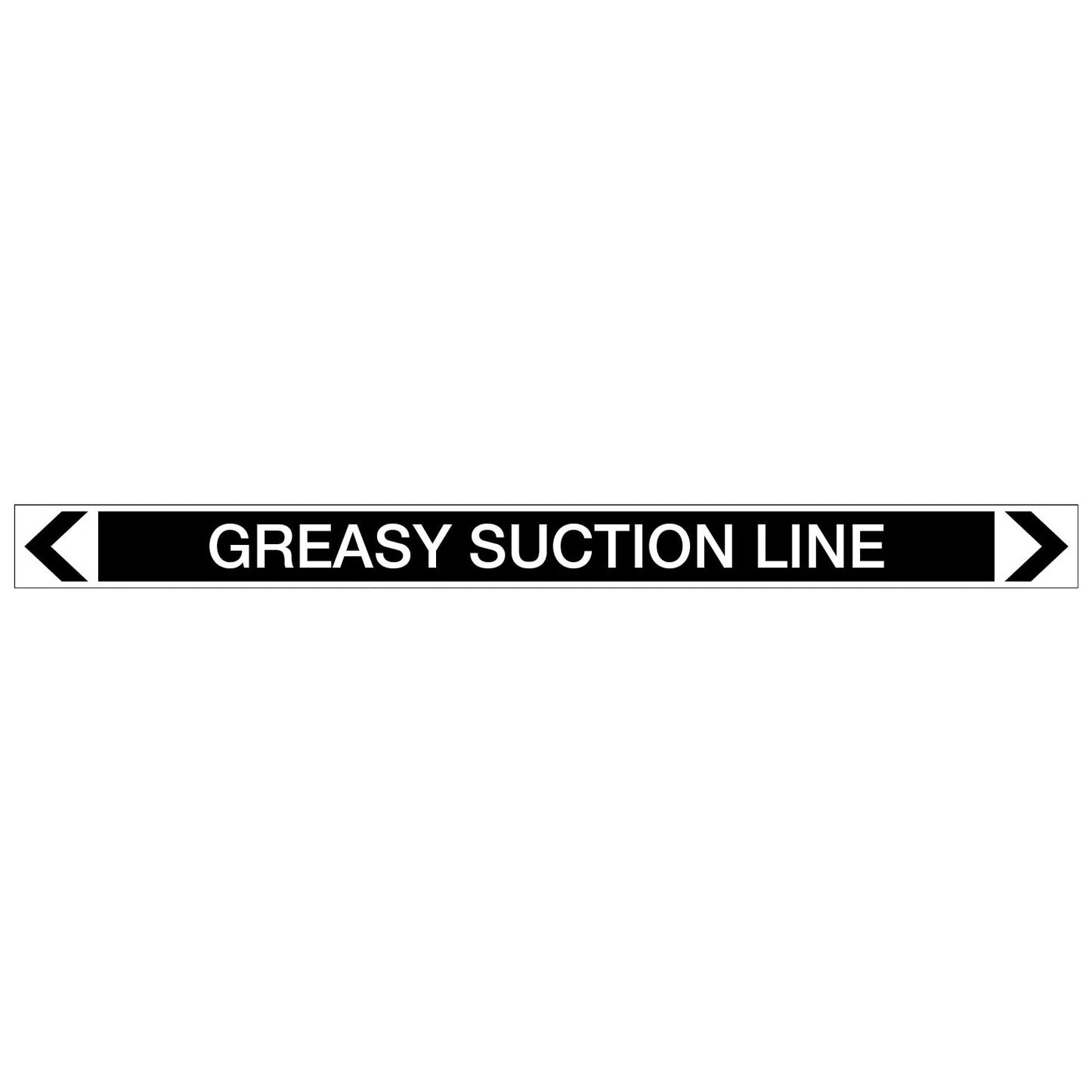 Miscellaneous - Greasy Suction Line - Pipe Marker Sticker
