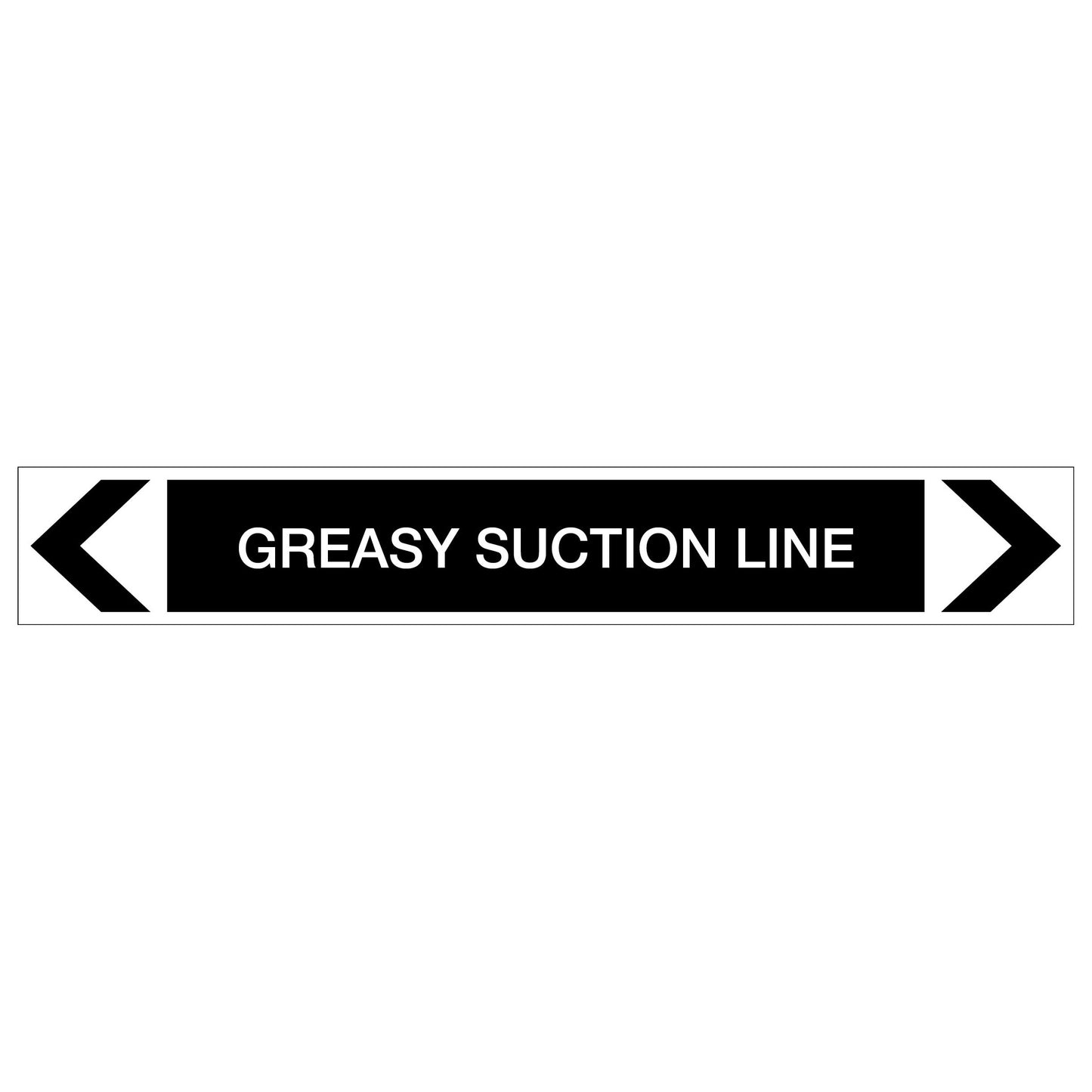 Miscellaneous - Greasy Suction Line - Pipe Marker Sticker