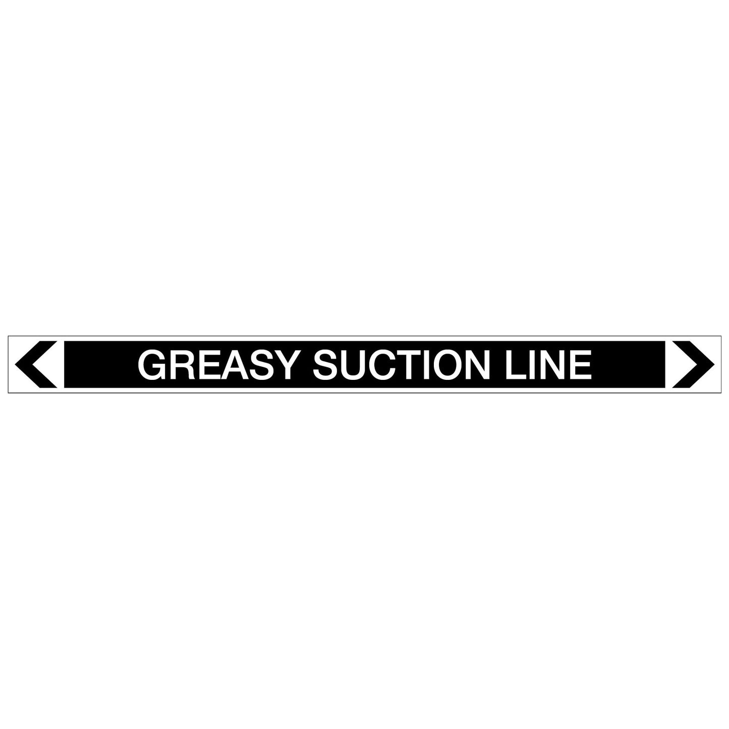 Miscellaneous - Greasy Suction Line - Pipe Marker Sticker