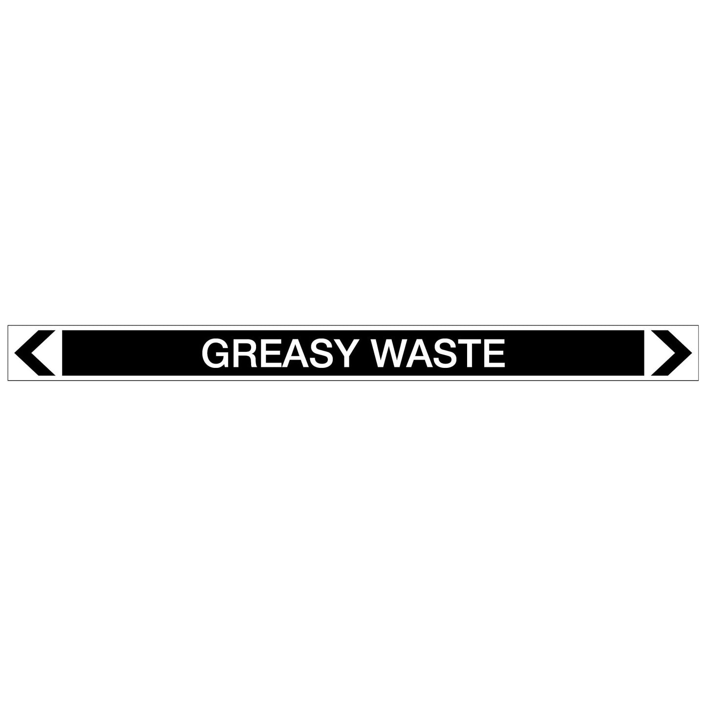 Miscellaneous - Greasy Waste - Pipe Marker Sticker