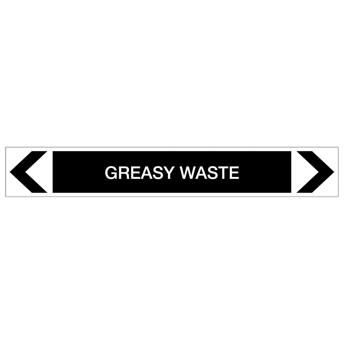 Miscellaneous - Greasy Waste - Pipe Marker Sticker