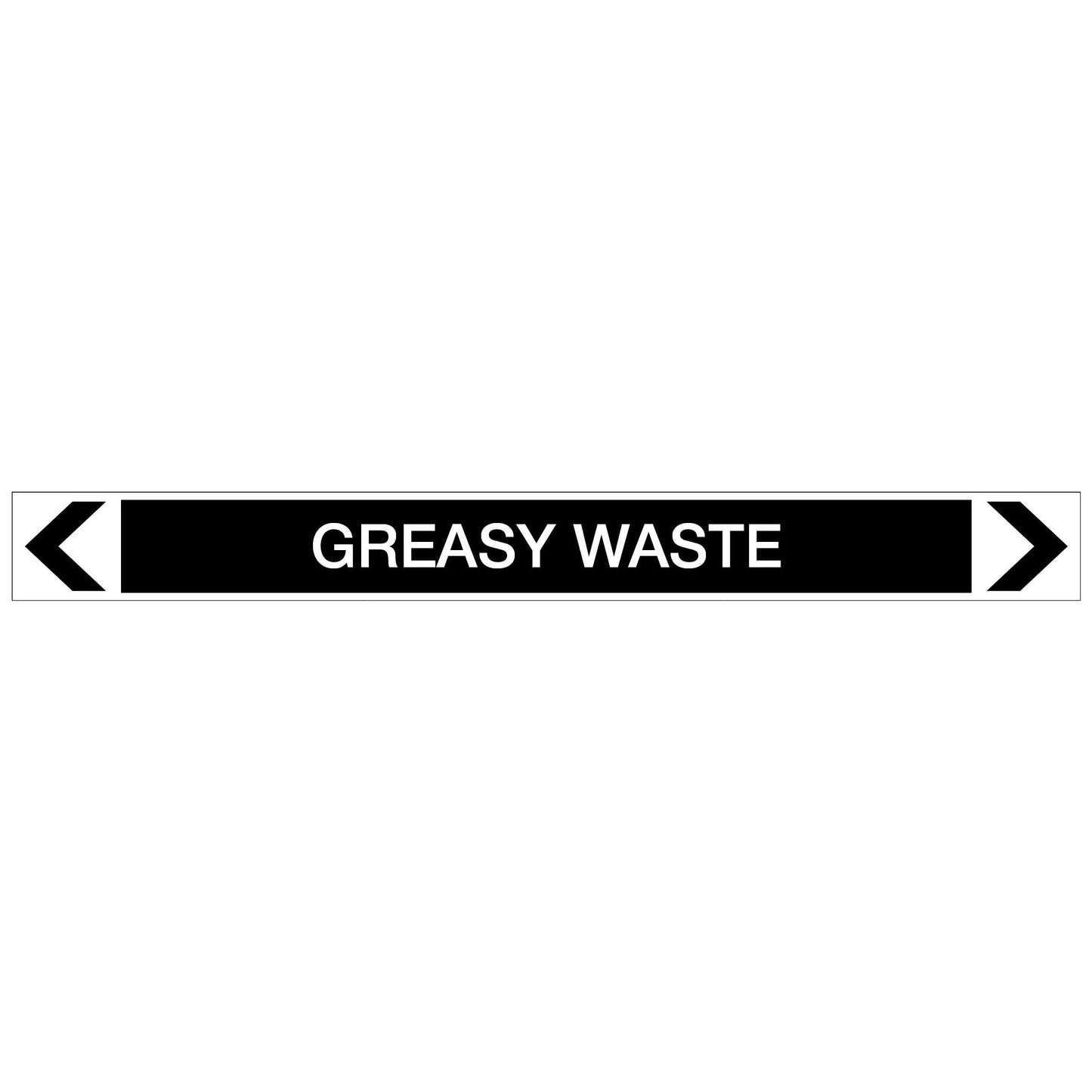 Miscellaneous - Greasy Waste - Pipe Marker Sticker