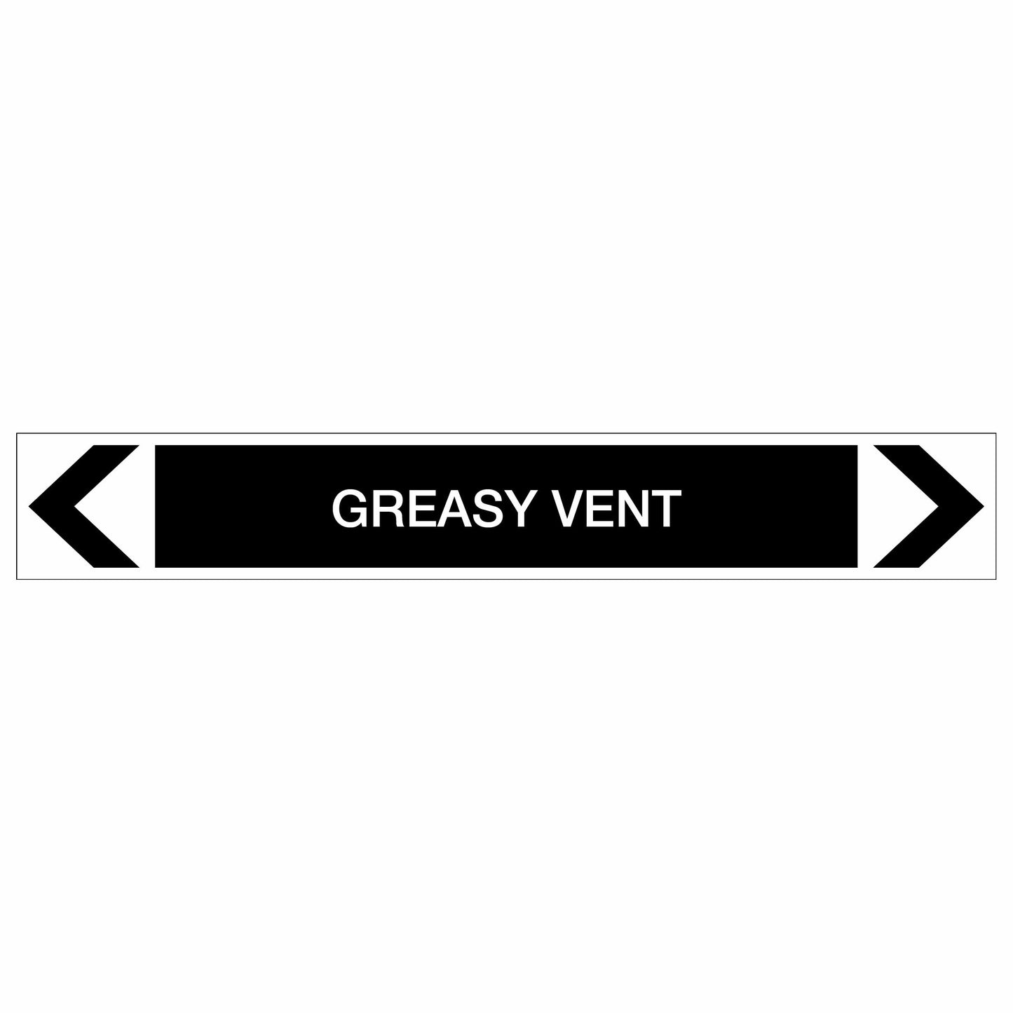 Miscellaneous - Greasy Vent - Pipe Marker Sticker