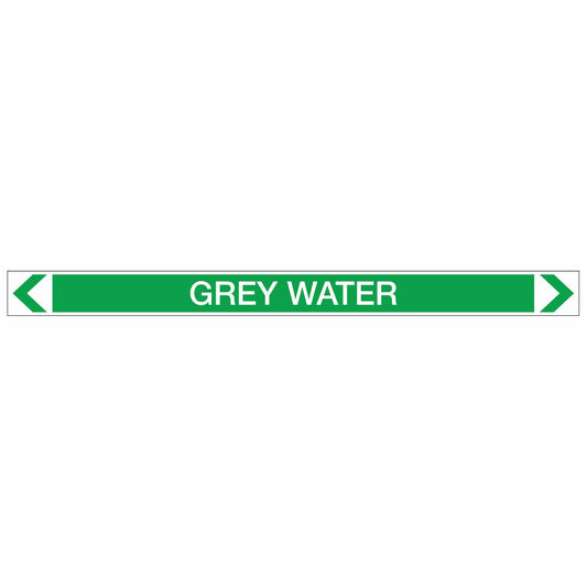 Water - Grey Water - Pipe Marker Sticker