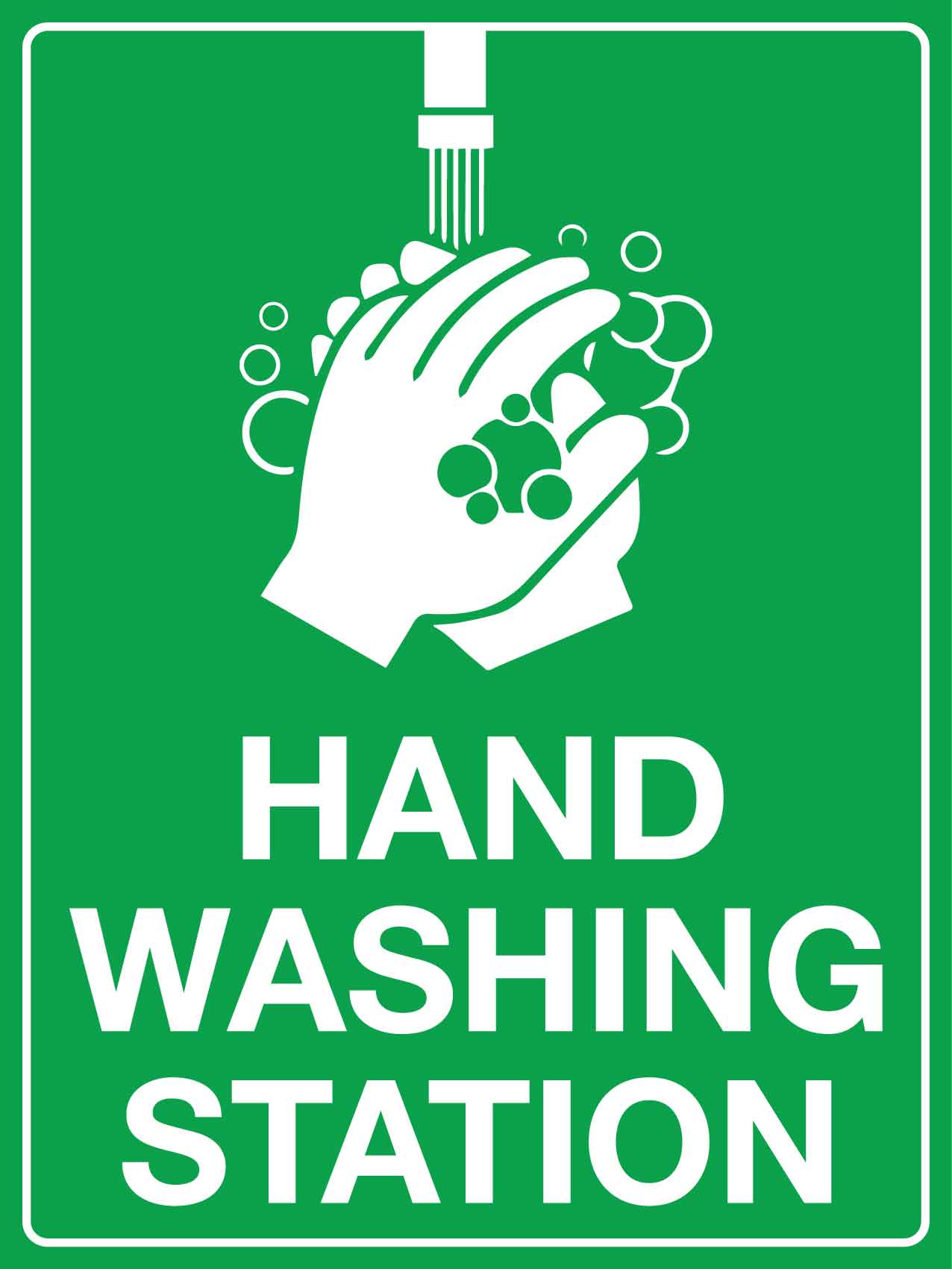 Hand Washing Station Sign