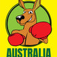 Happy Australia Day Boxing Kangaroo Sign