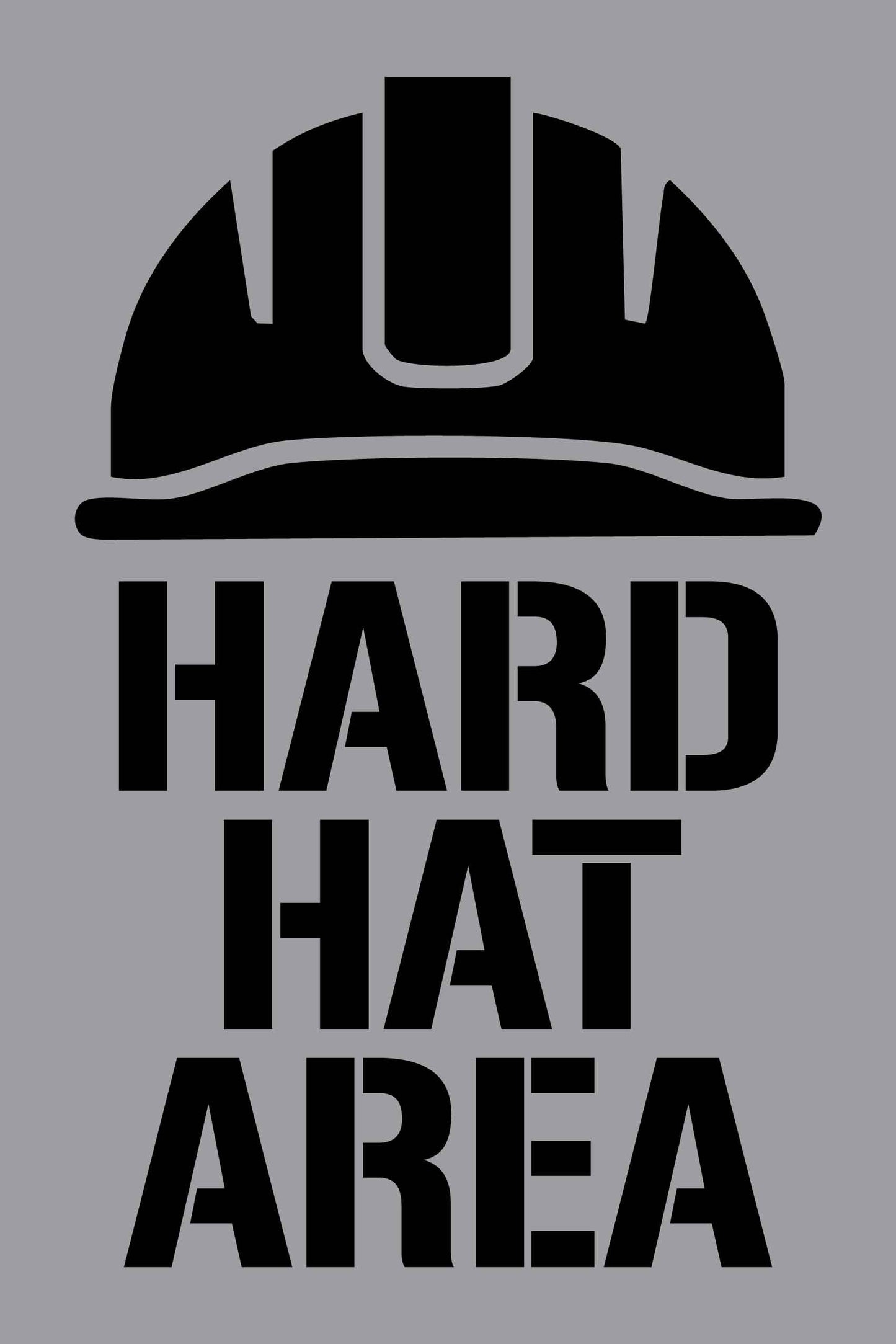 Hard Hat Area - Aluminium Composite Stencil