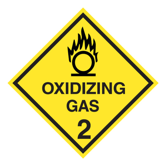 Hazchem CLASS 2 - OXIDIZING GAS - Sticker