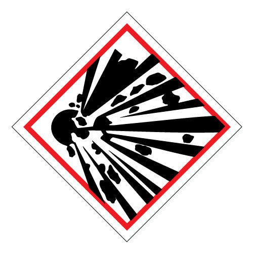 Hazchem Exploding Bomb - Sticker