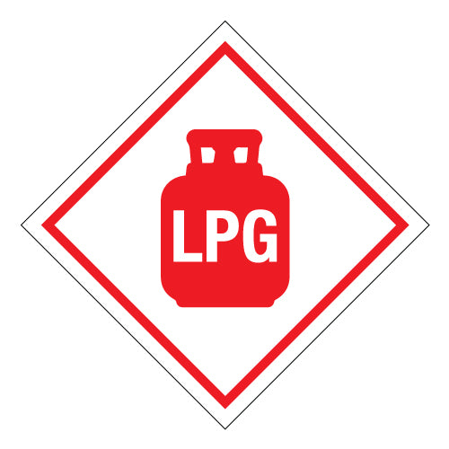 Hazchem LPG - Sticker