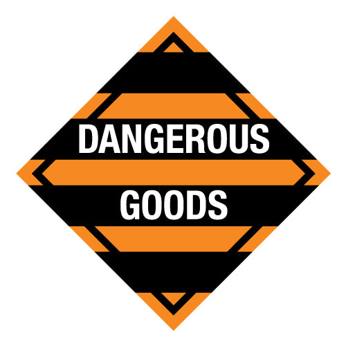 Hazchem MIXED CLASS DANGEROUS GOODS Black - Sticker