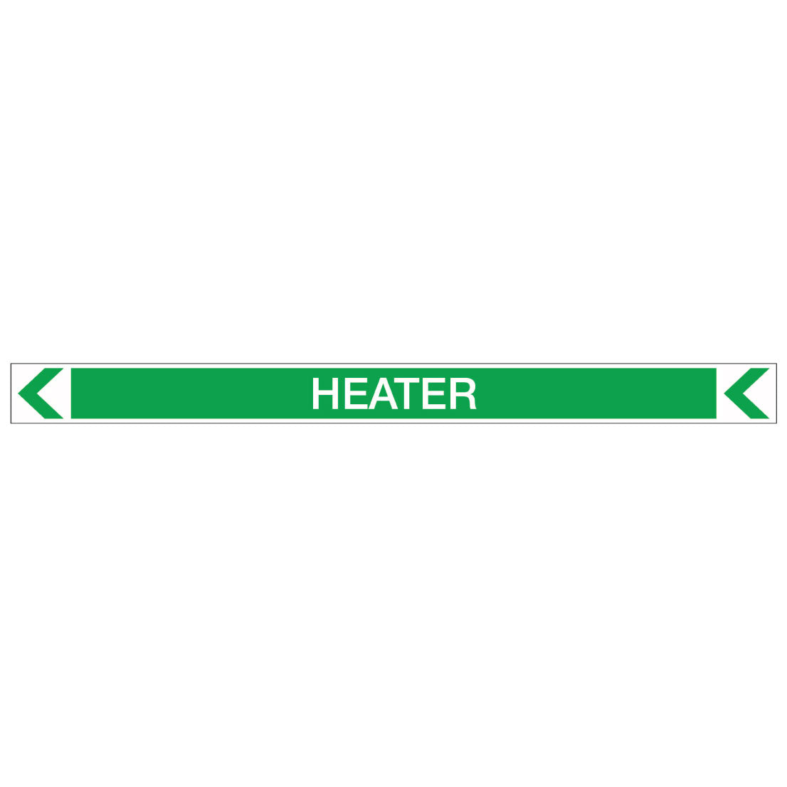 Pool/Spa - Heater (Left) - Pipe Marker Sticker