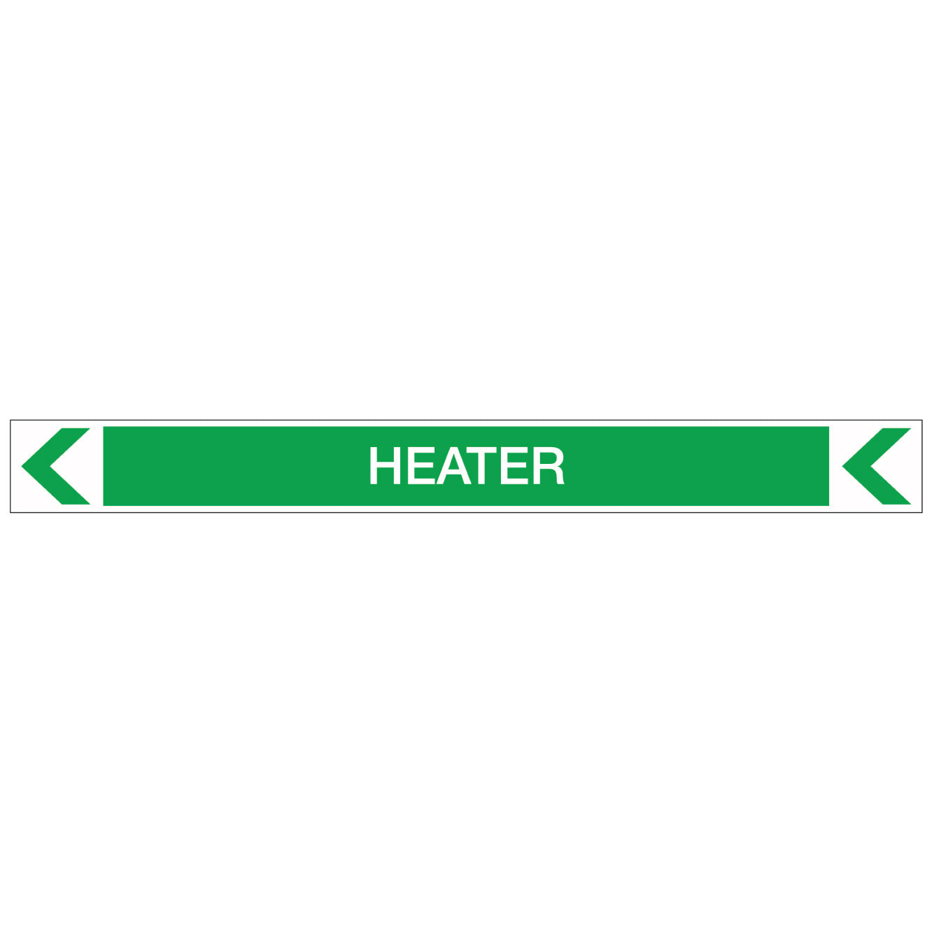 Pool/Spa - Heater (Left) - Pipe Marker Sticker