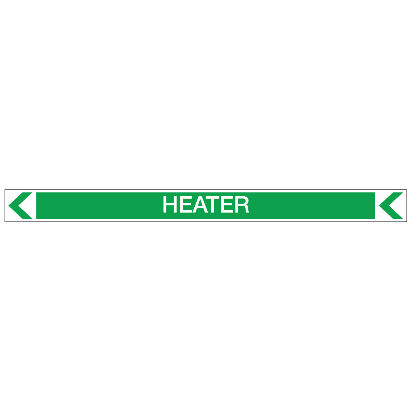 Pool/Spa - Heater (Left) - Pipe Marker Sticker