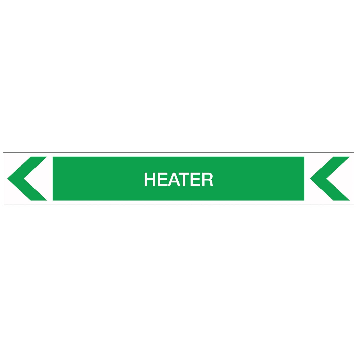 Pool/Spa - Heater (Left) - Pipe Marker Sticker