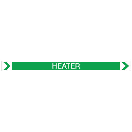 Pool/Spa - Heater (Right) - Pipe Marker Sticker