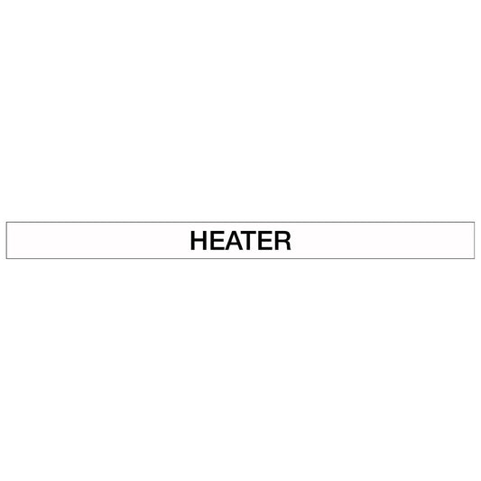 Pool/Spa - Heater - Pipe Marker Sticker