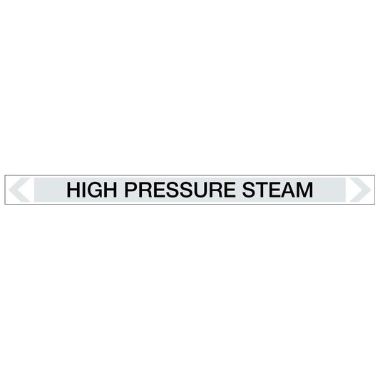 Steam - High Pressure Steam - Pipe Marker Sticker