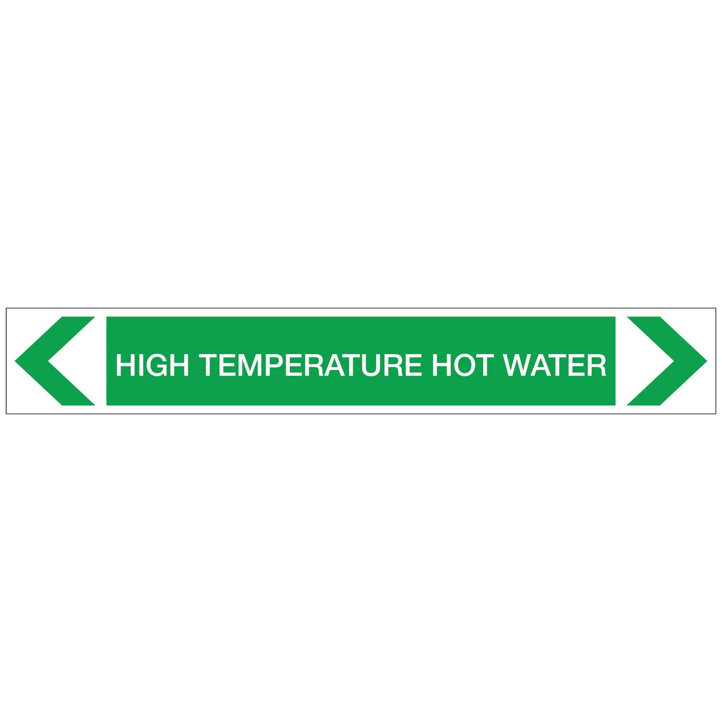 Water - High Temperature Hot Water - Pipe Marker Sticker