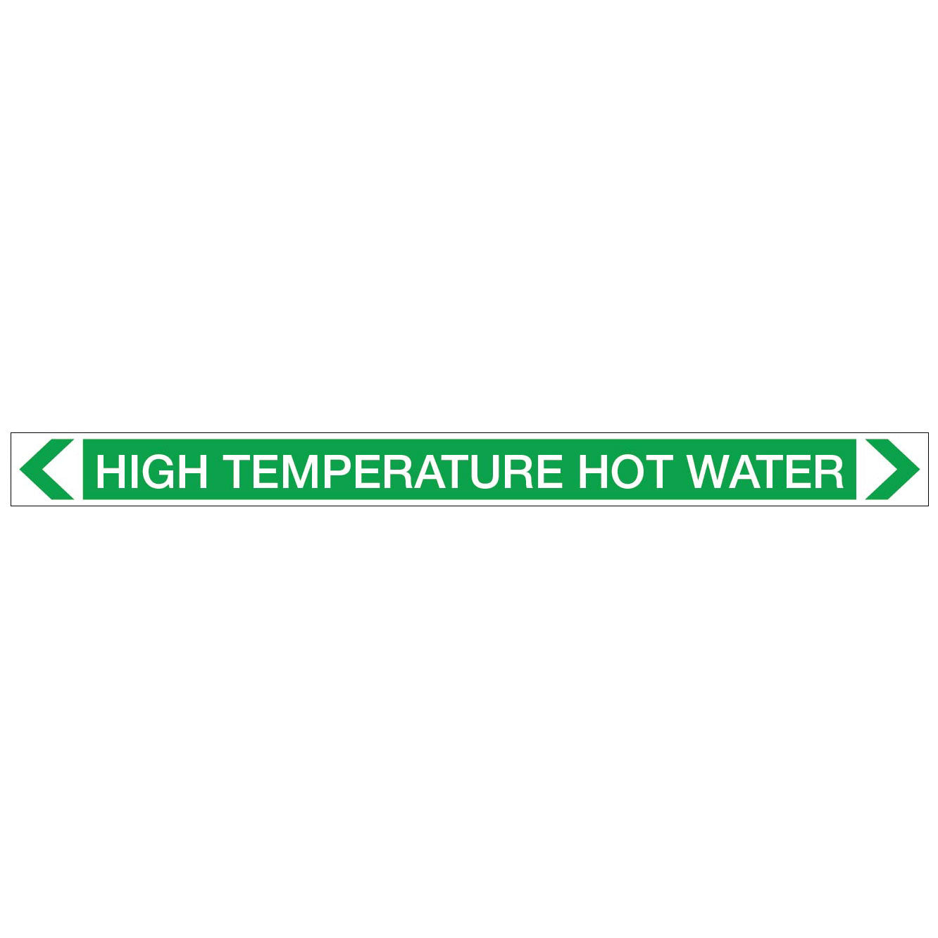 Water - High Temperature Hot Water - Pipe Marker Sticker