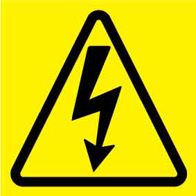 High Voltage (square) Decal – New Signs