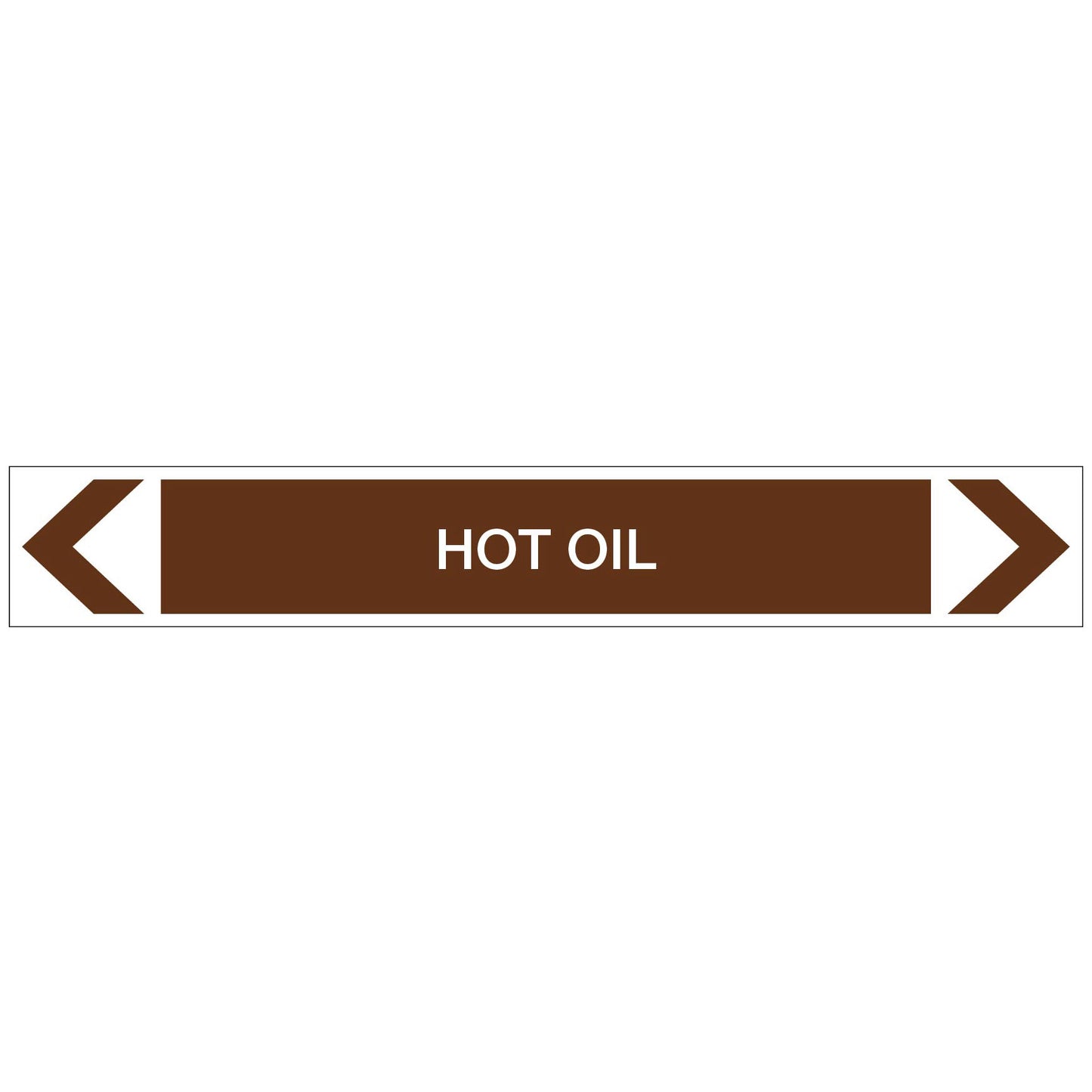 Oils - Hot Oil - Pipe Marker Sticker