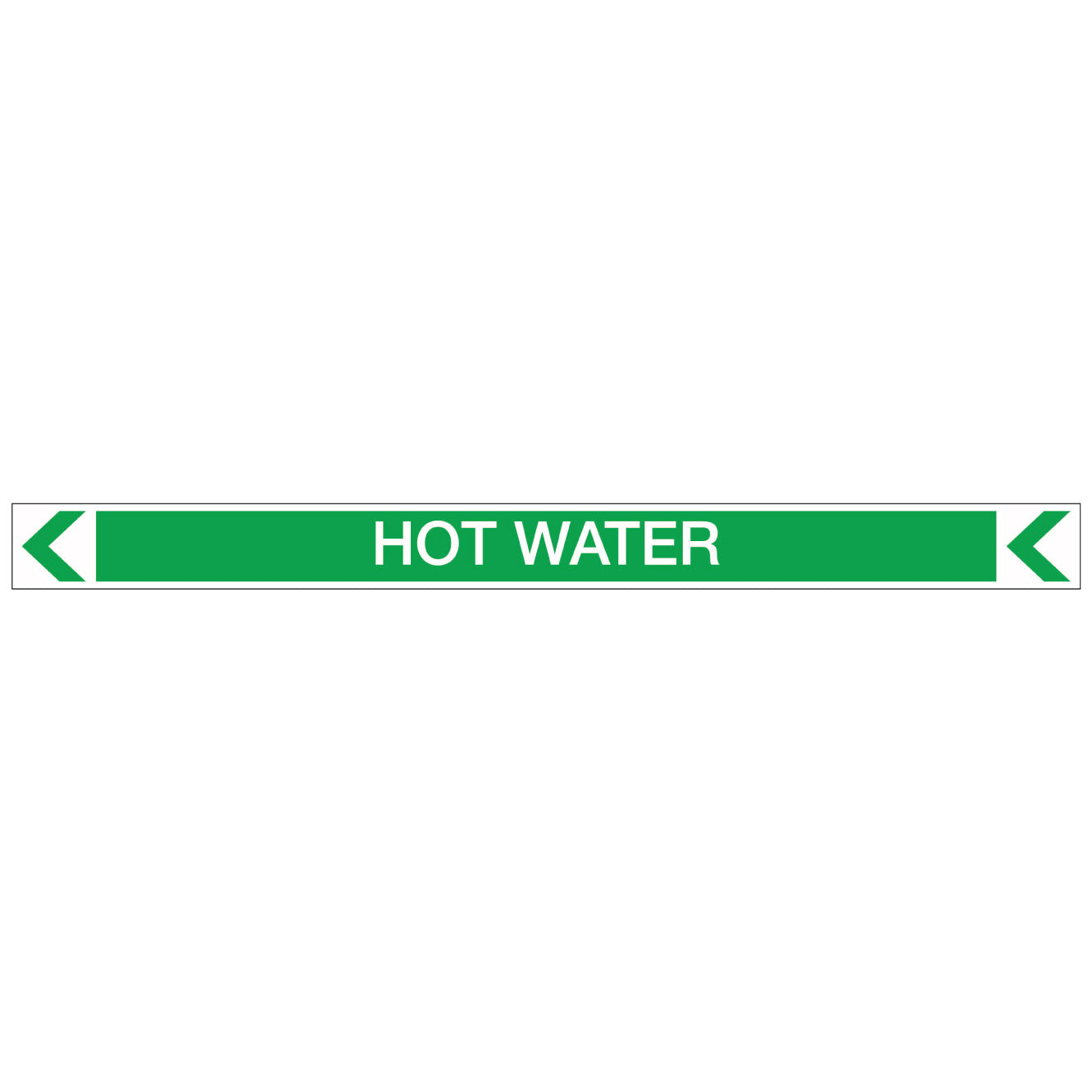 Pool/Spa - Hot Water (Left) - Pipe Marker Sticker