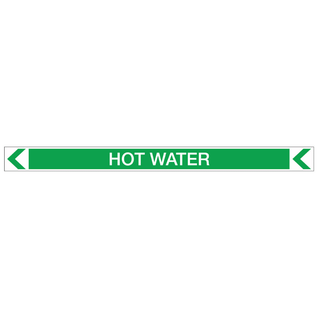 Pool/Spa - Hot Water (Left) - Pipe Marker Sticker