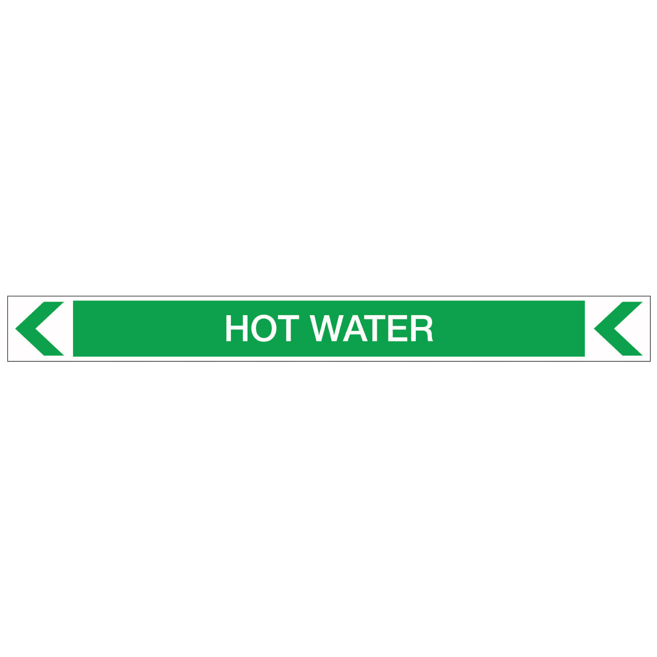 Pool/Spa - Hot Water (Left) - Pipe Marker Sticker