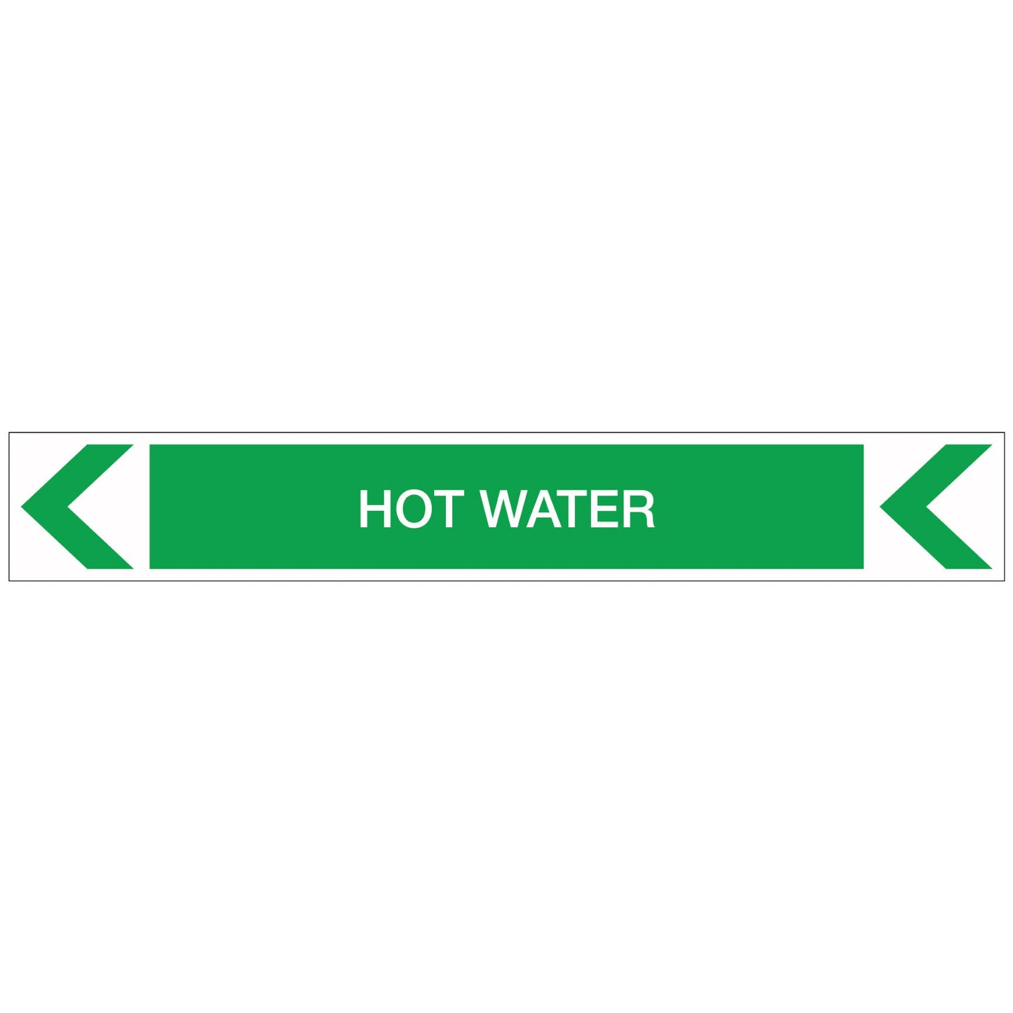 Pool/Spa - Hot Water (Left) - Pipe Marker Sticker