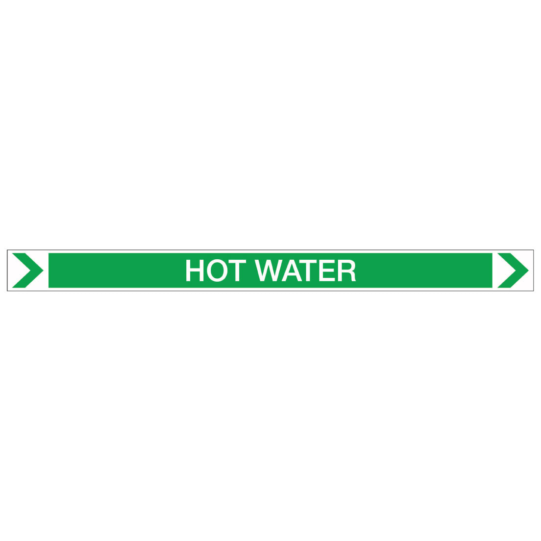 Pool/Spa - Hot Water (Right) - Pipe Marker Sticker
