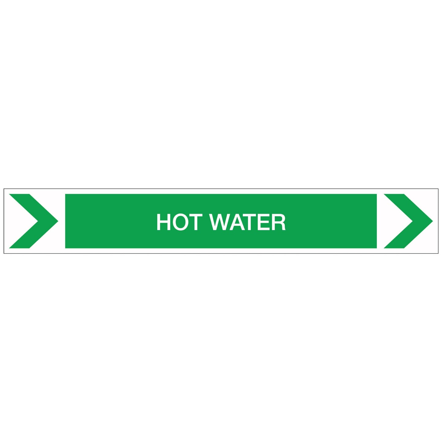 Pool/Spa - Hot Water (Right) - Pipe Marker Sticker