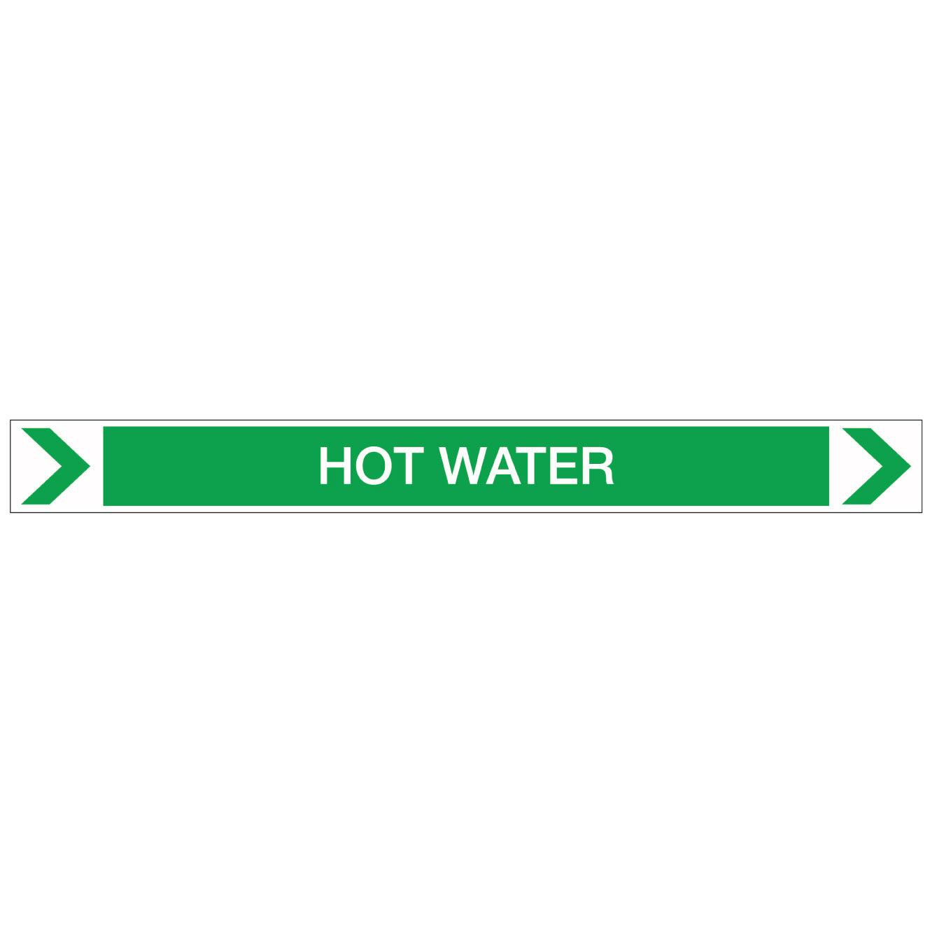 Pool/Spa - Hot Water (Right) - Pipe Marker Sticker