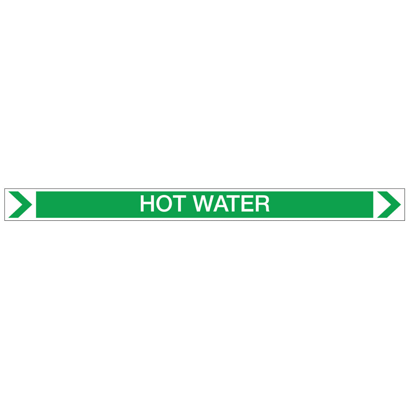 Pool/Spa - Hot Water (Right) - Pipe Marker Sticker