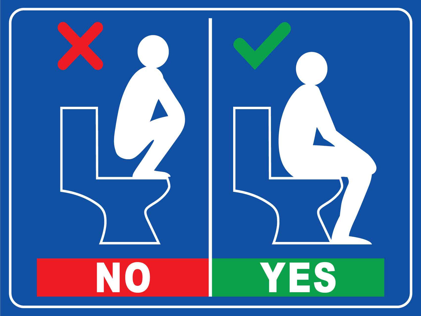 How to Use The Toilet Sign