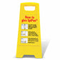 Yellow A-Frame - How To Give EpiPen