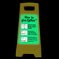 Glow In The Dark - Yellow A-Frame - How To Give EpiPen