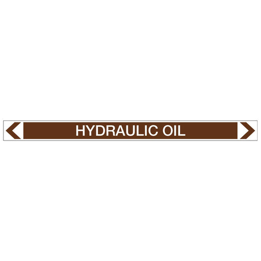 Oils - Hydraulic Oil - Pipe Marker Sticker